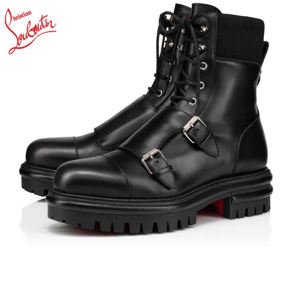 Christian Louboutin Boots Yetito Flat Calf Black Men outlet, Louboutin  Canada mens shoes