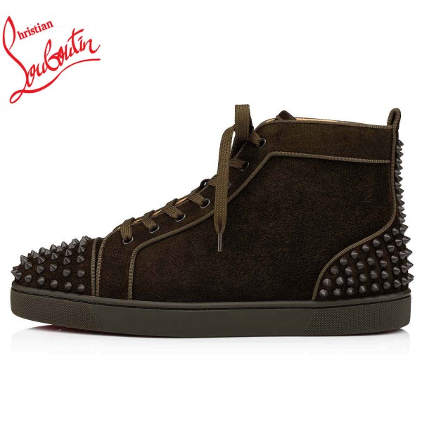 Christian Louboutin Sneakers Lou Spikes 2 Flat Calf Alpino Men Canada outlet